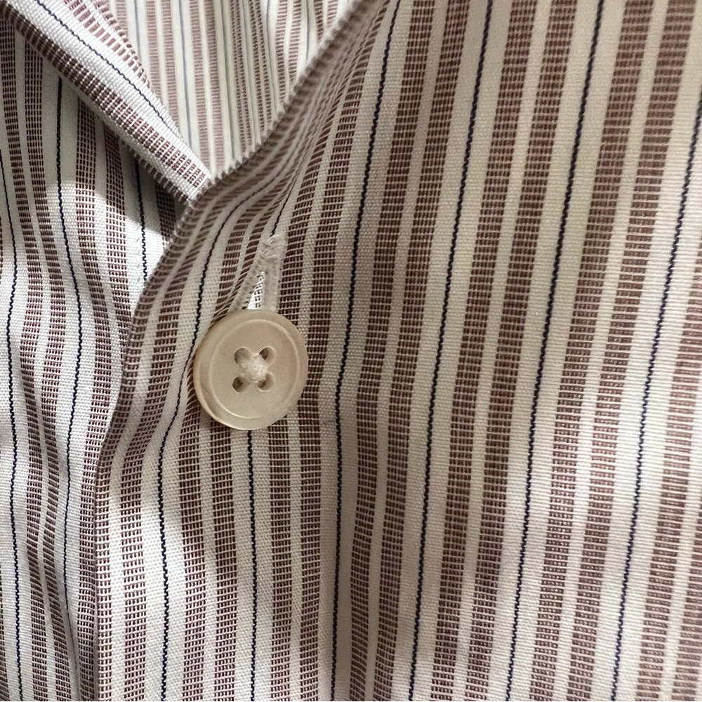 Thomas Pink Tailored fit Donny Stripe Poplin Button Cuff Shirt